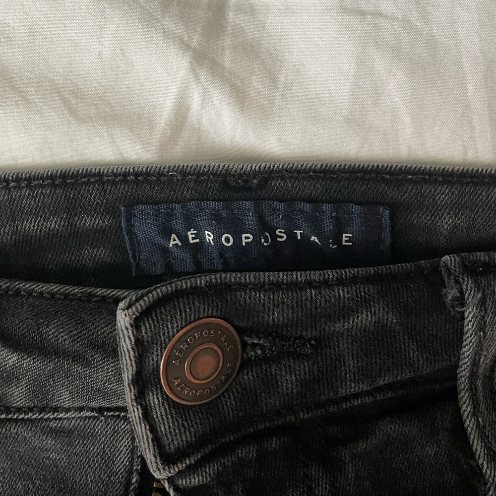 Aeropostale Black Women's Denim Shorts - Picture 3 of 3